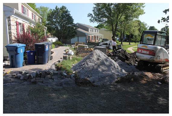 Longford Before, During & After Hardscape Construction