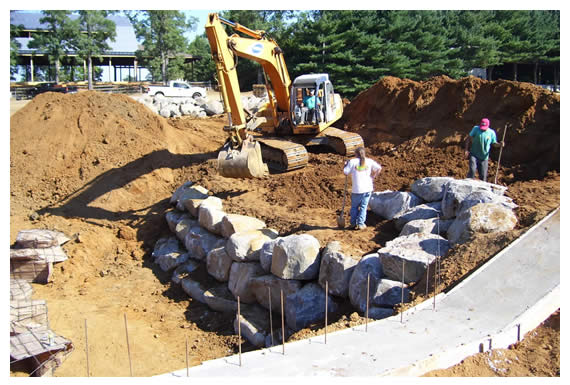 Longford Before, During & After Water Features Construction