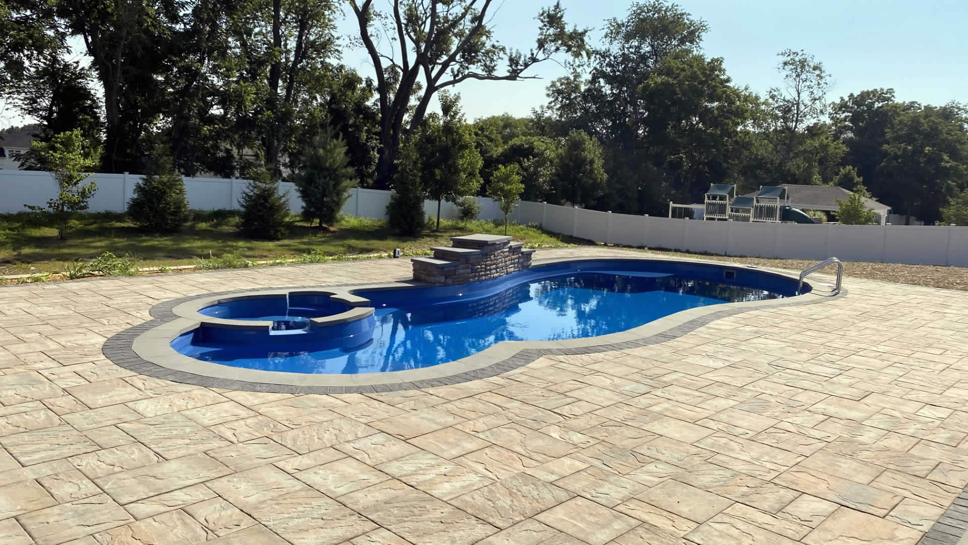 Brick Pool Installation by Longford